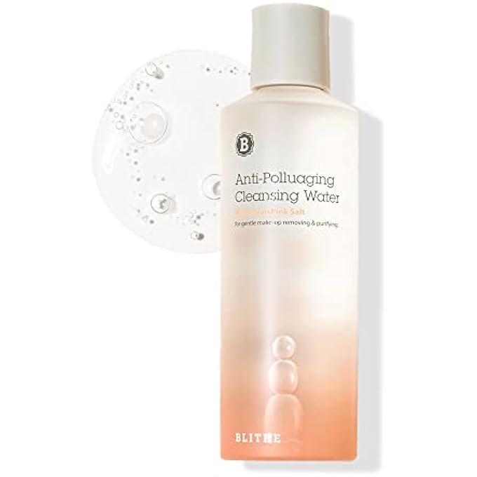 Blithe ANTI POLLUAGING CLEANSING WATER WITH HIMALAYAN PINK SALT - WATER BASED CLEANSER KOREAN,MAKE UP REMOVERS 8.4 FL OZ - Image 1